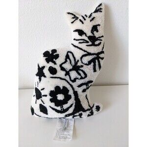 Urban Outfitters Tufted Cat Throw Pillow Decor Soft Gift Pet Kitten Abstract $49